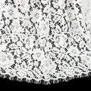 Double Sided Eyelash Scalloped Border Lace Fabric 911177 Ivory
