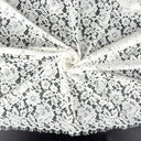 Double Sided Eyelash Scalloped Border Lace Fabric 911177 Ivory
