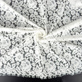 Double Sided Eyelash Scalloped Border Lace Fabric 911177 Ivory