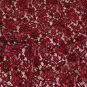 Double Sided Eyelash Scalloped Border Lace Fabric 911177 Red/Black