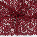 Double Sided Eyelash Scalloped Border Lace Fabric 911177 Red/Black