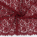 Double Sided Eyelash Scalloped Border Lace Fabric 911177 Red/Black