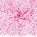 Double Scalloped Lace Fabric 9739 Raspberry