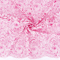 Double Scalloped Lace Fabric 9739 Raspberry