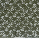 Embroidered Double Sided Border Stretch Lace Fabric 9807 Algue