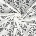 Embroidered Double Sided Border Stretch Lace Fabric 9807 P.F.D.