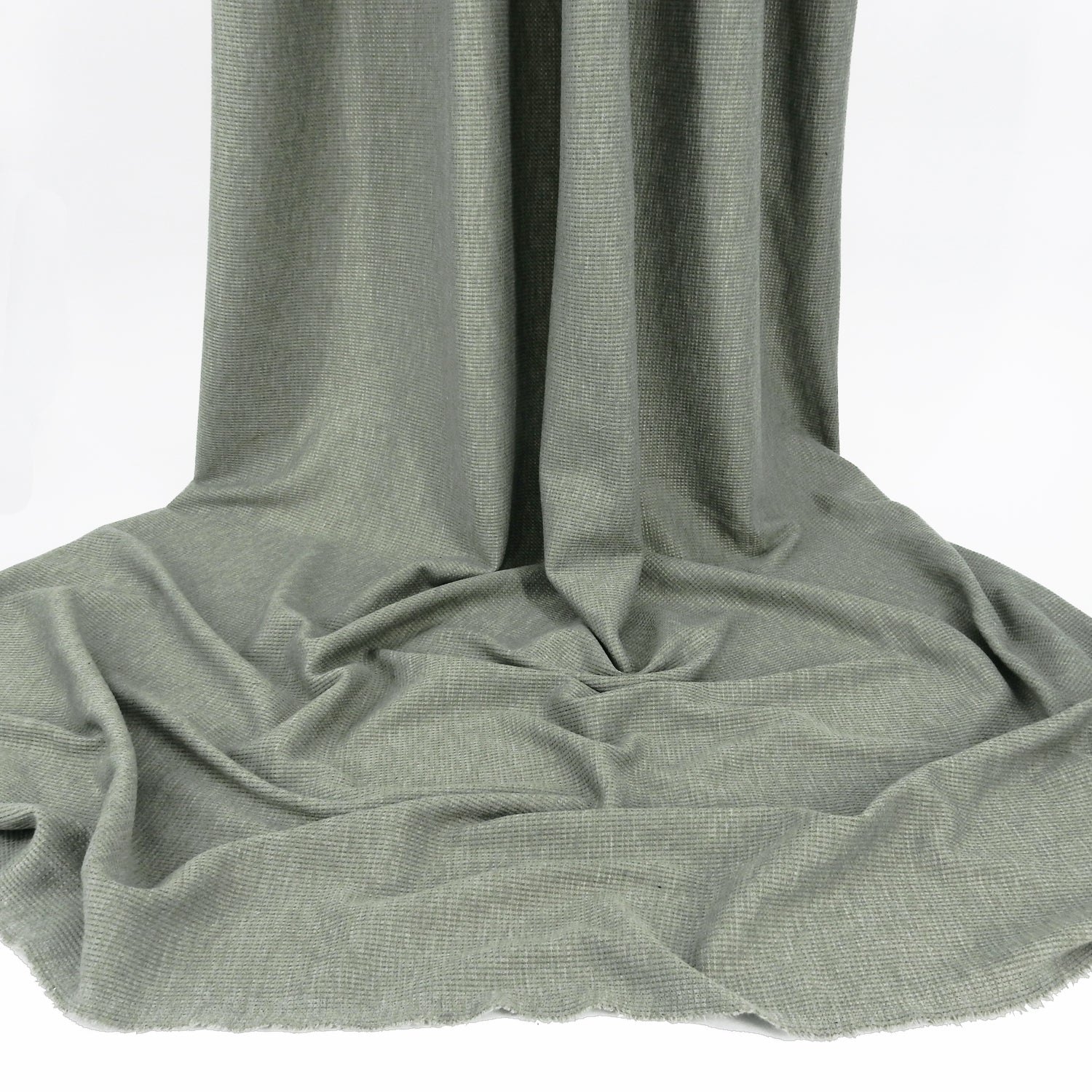 Heather Textured Jersey Knit Fabric 441 Dusty Olive Green