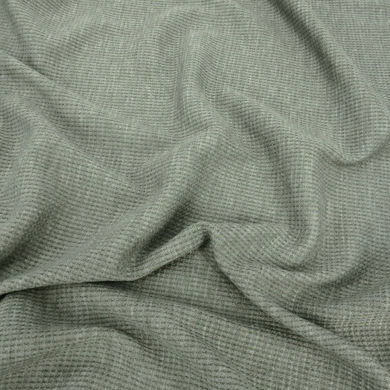 Heather Textured Jersey Knit Fabric 441 Dusty Olive Green