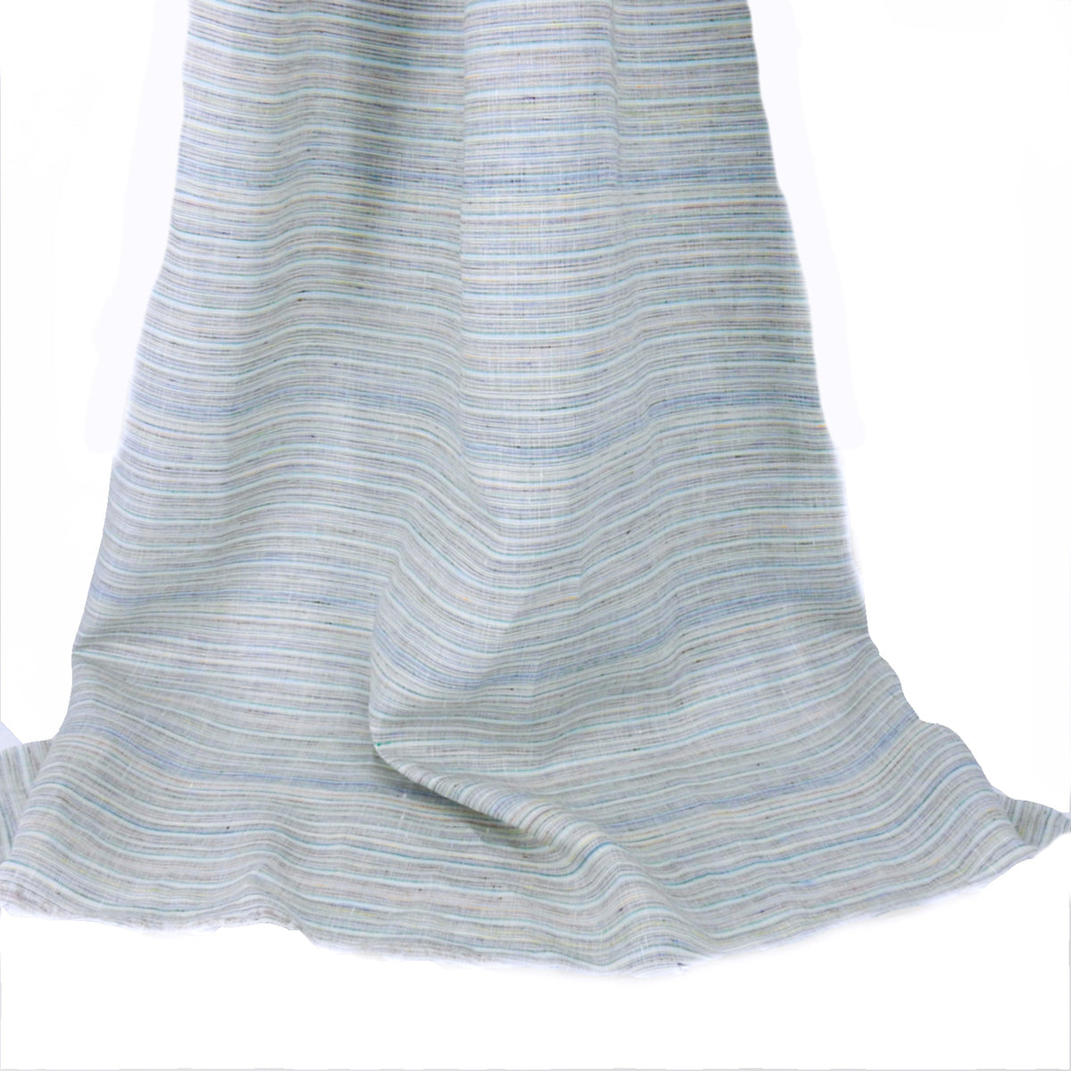 Premium 100% European Linen Yarn Dyed Muted Stripe Fabric ALLF1-956 Opal