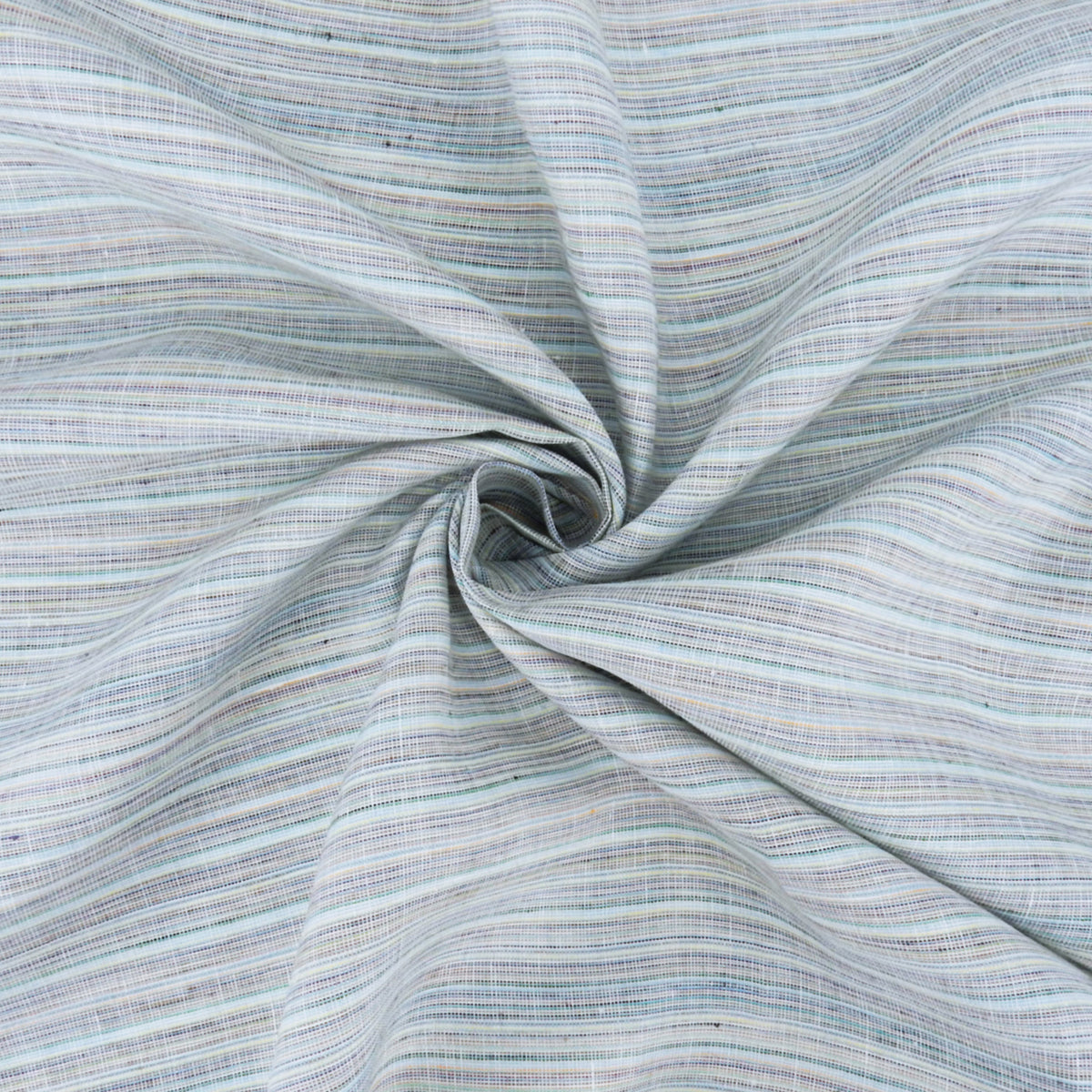 Premium 100% European Linen Yarn Dyed Muted Stripe Fabric ALLF1-956 Opal