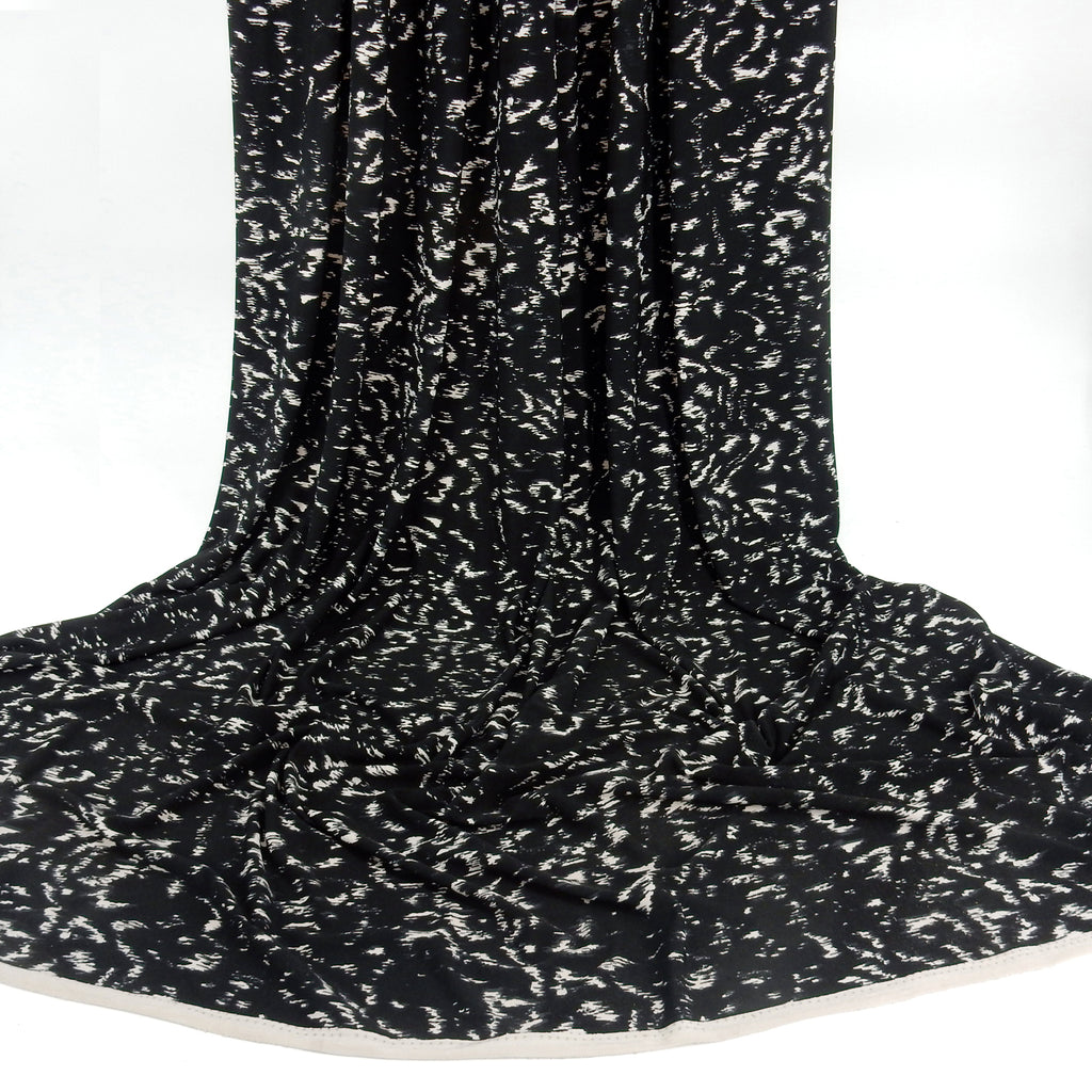ITY Jersey Knit Fabric 307 Skin Black and Dove Grey