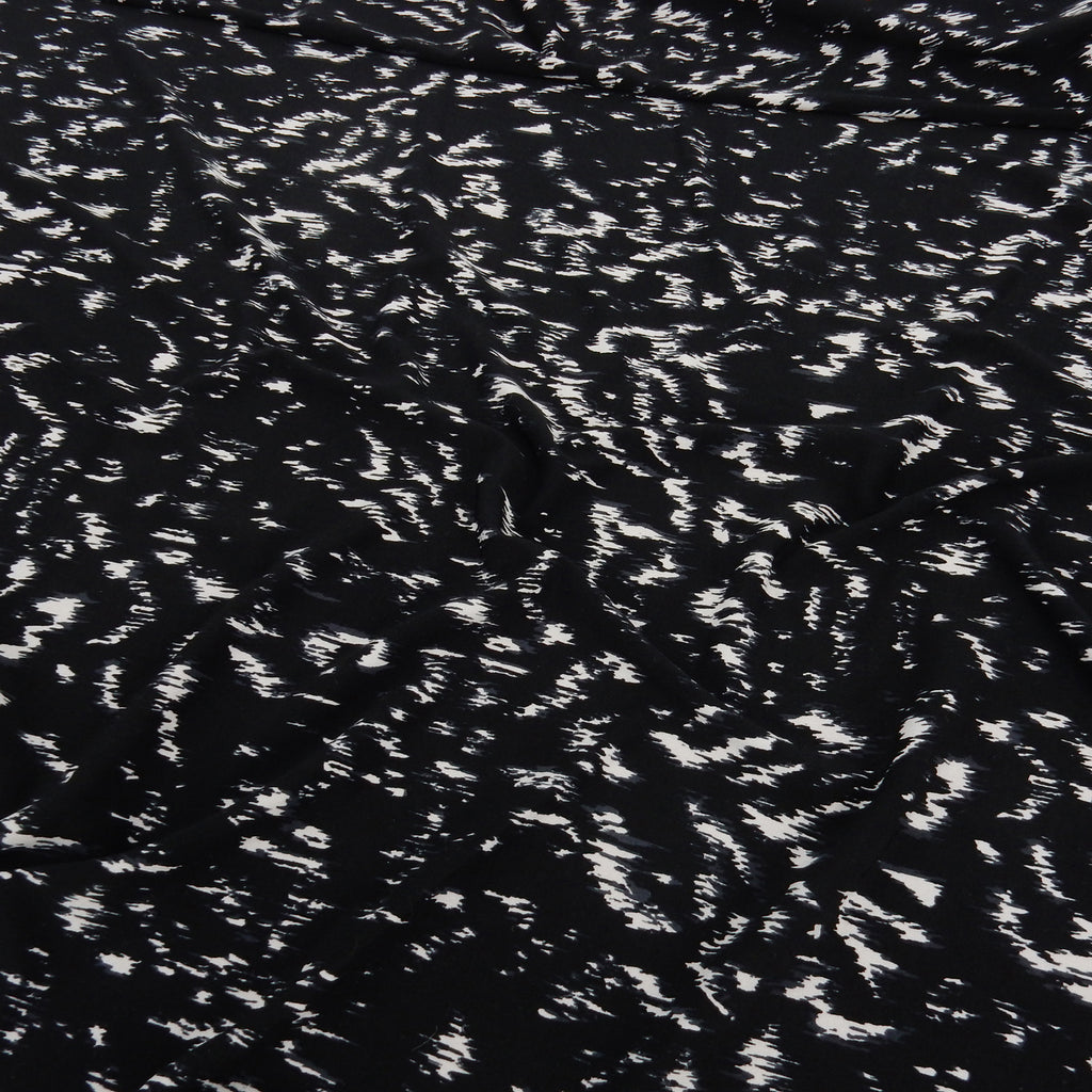 ITY Jersey Knit Fabric 307 Skin Black and Dove Grey