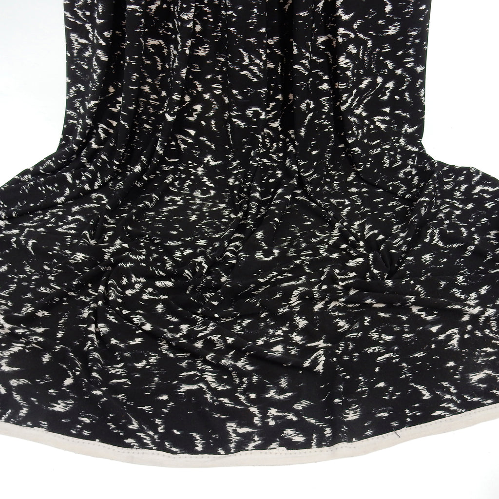 ITY Jersey Knit Fabric 307 Skin Black and Dove Grey