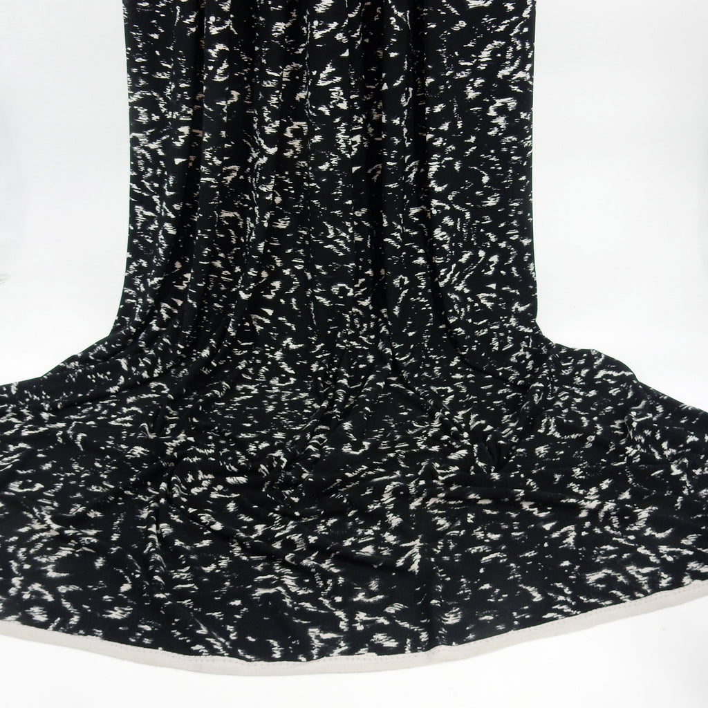 ITY Jersey Knit Fabric 307 Skin Black and Dove Grey