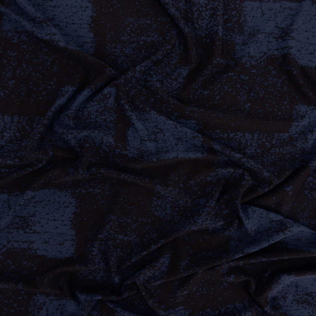 ITY Jersey Knit Fabric 309 Blue & Black