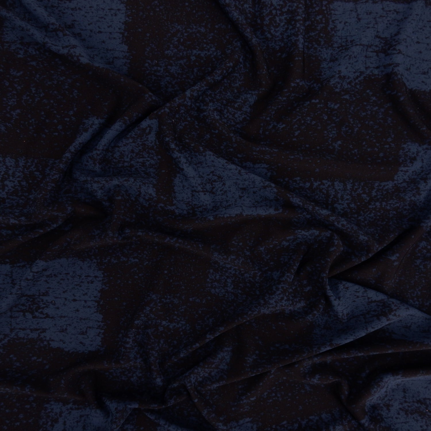 ITY Jersey Knit Fabric 309 Blue & Black