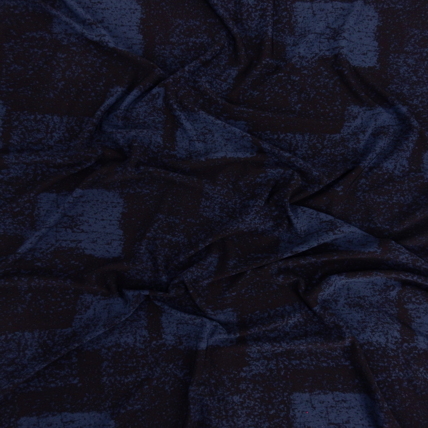 ITY Jersey Knit Fabric 309 Blue & Black