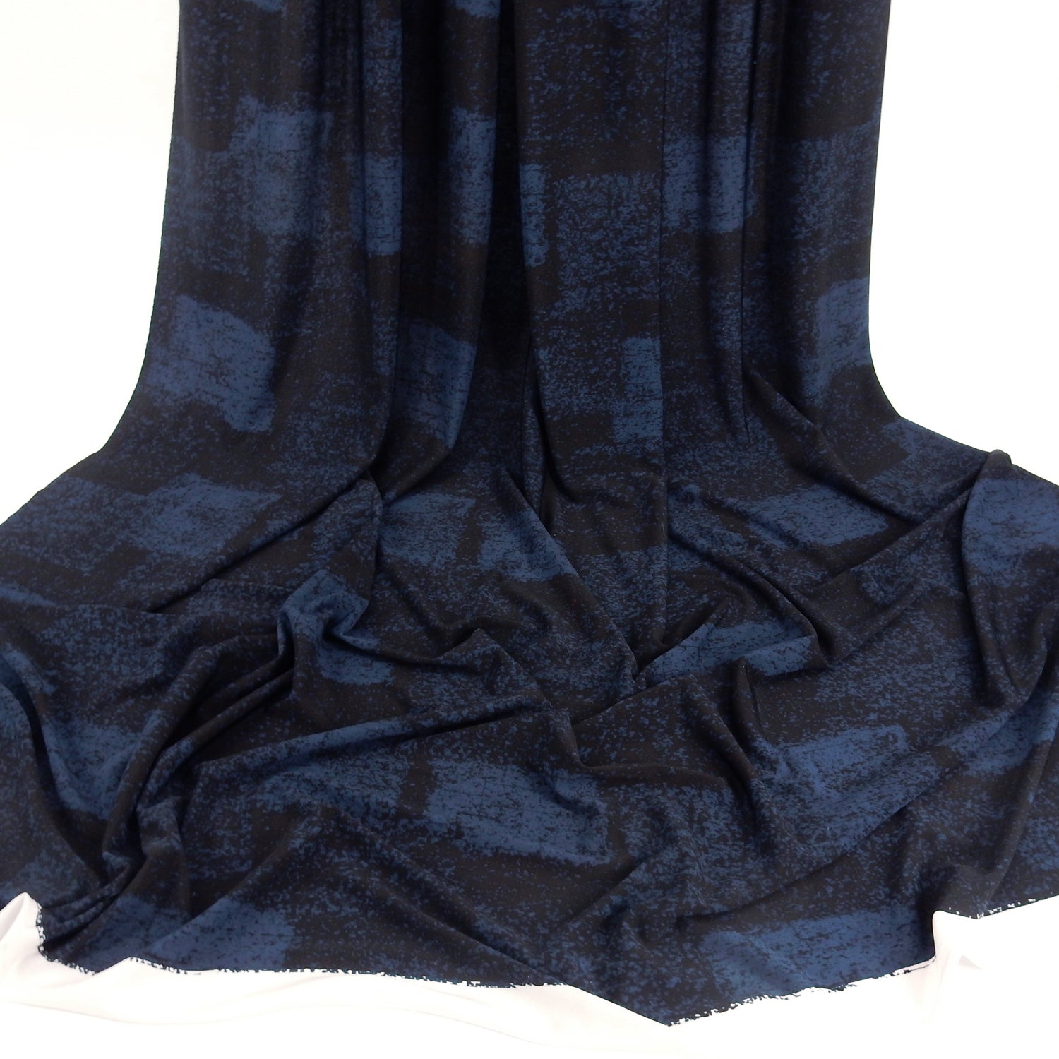 ITY Jersey Knit Fabric 309 Blue & Black