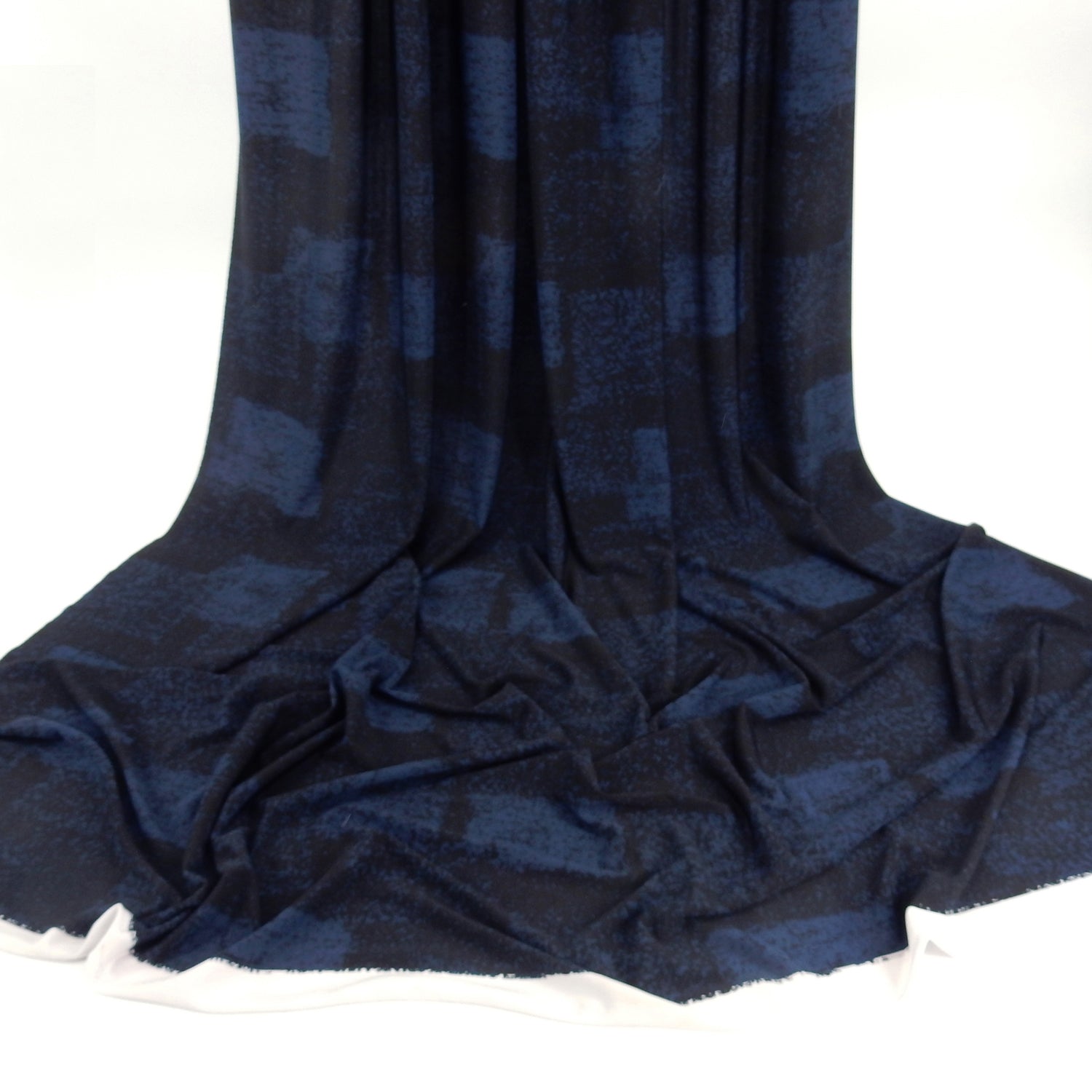 ITY Jersey Knit Fabric 309 Blue & Black