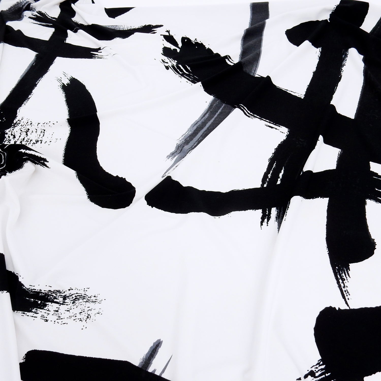 ITY Jersey Knit Fabric 312 Black & White