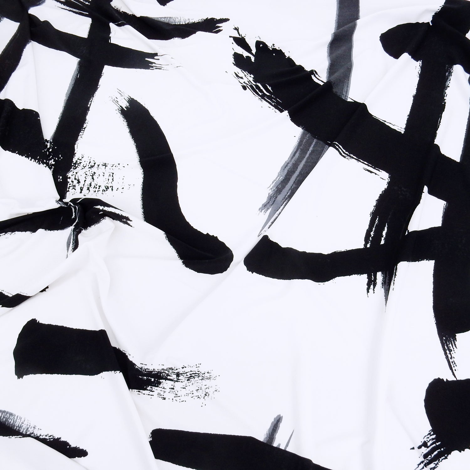 ITY Jersey Knit Fabric 312 Black & White