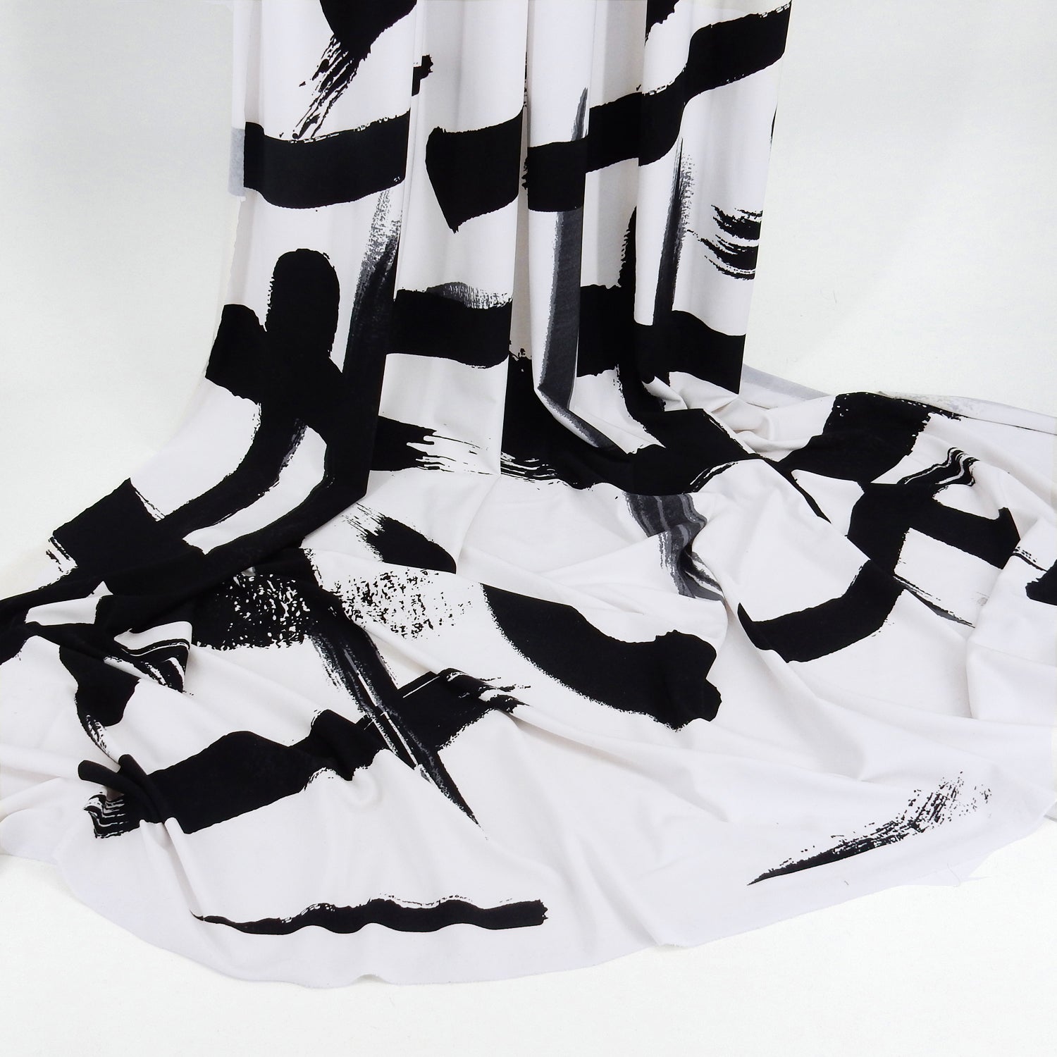 ITY Jersey Knit Fabric 312 Black & White