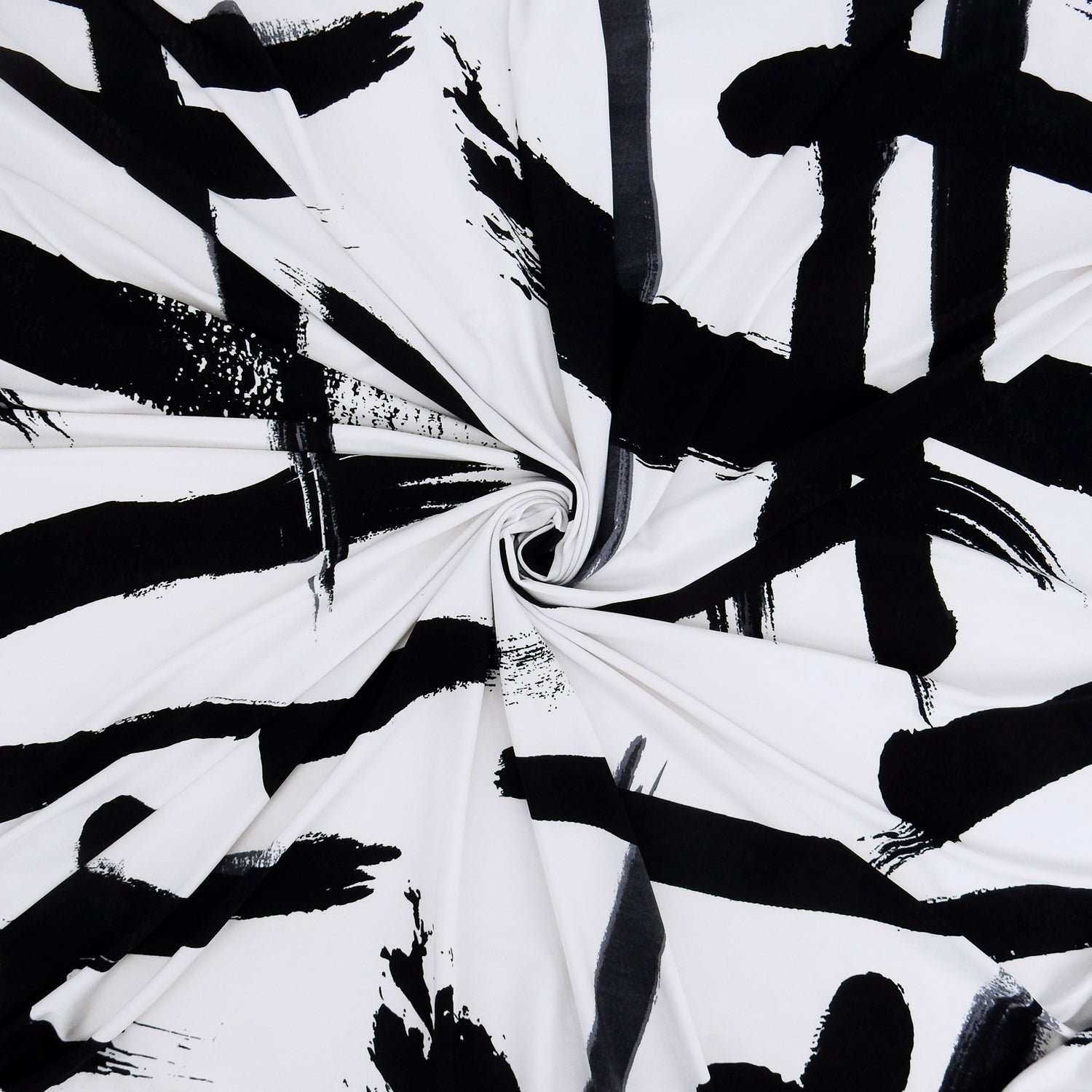 ITY Jersey Knit Fabric 312 Black & White