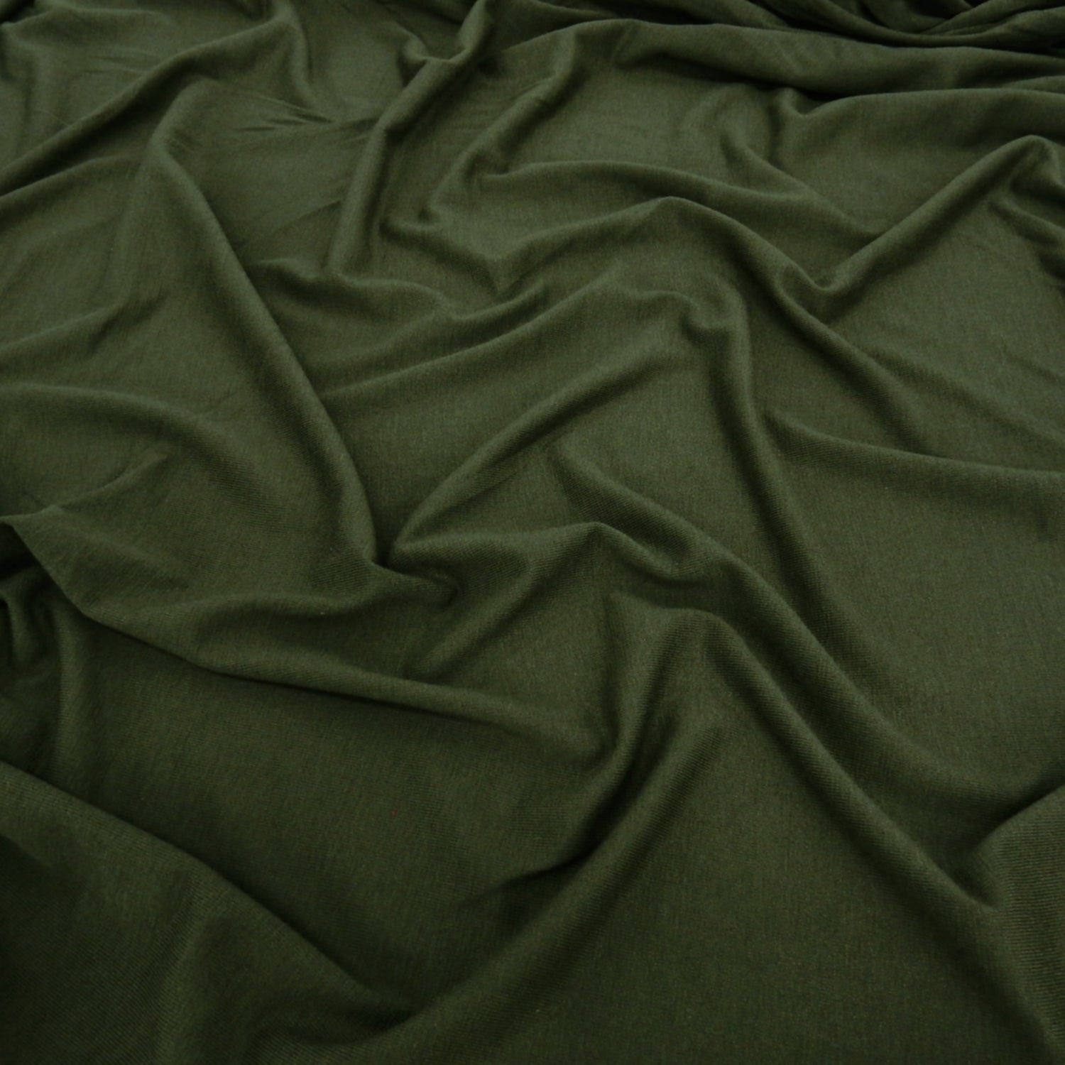 Lightweight Rayon Jersey Fabric 136 Olive Green