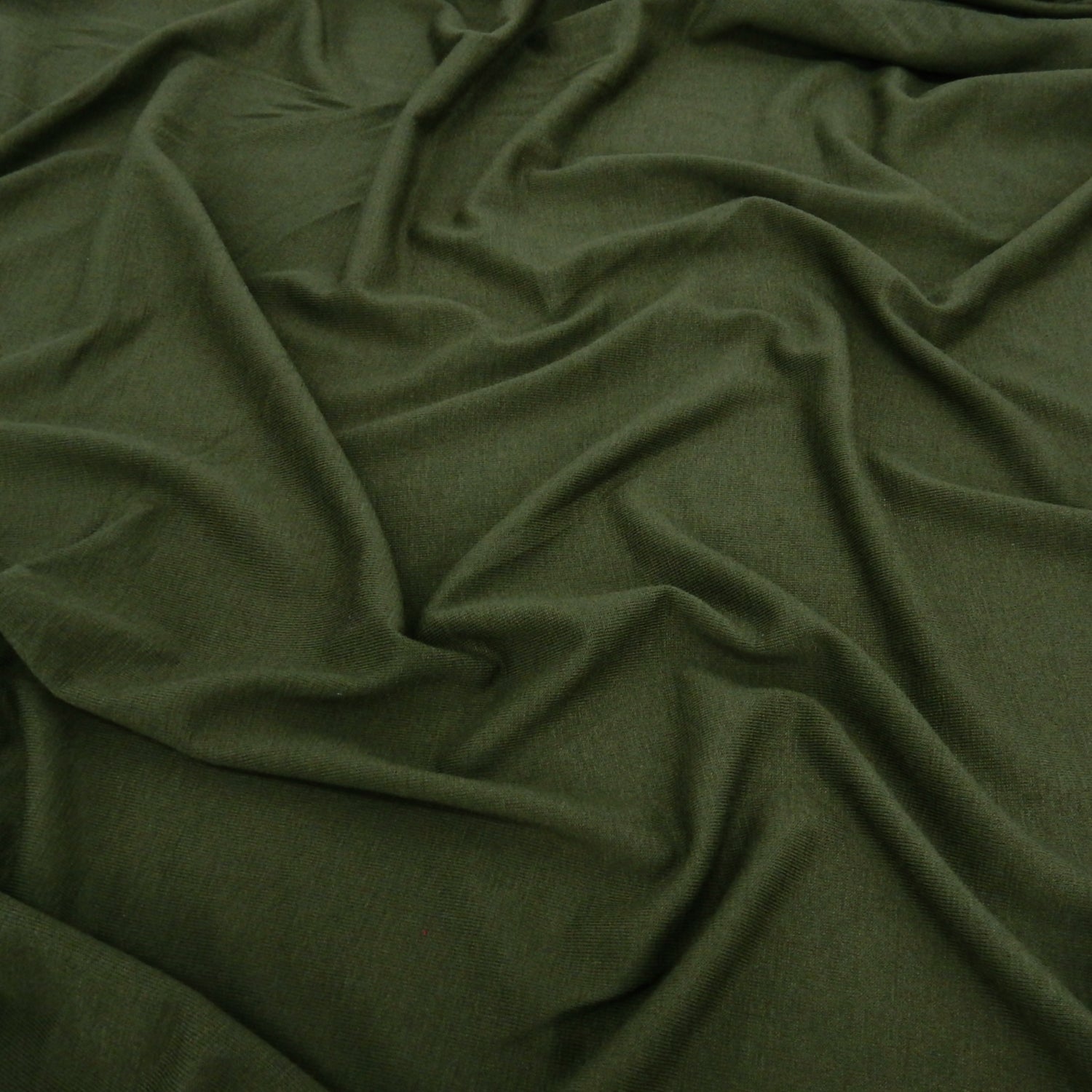 Lightweight Rayon Jersey Fabric 136 Olive Green