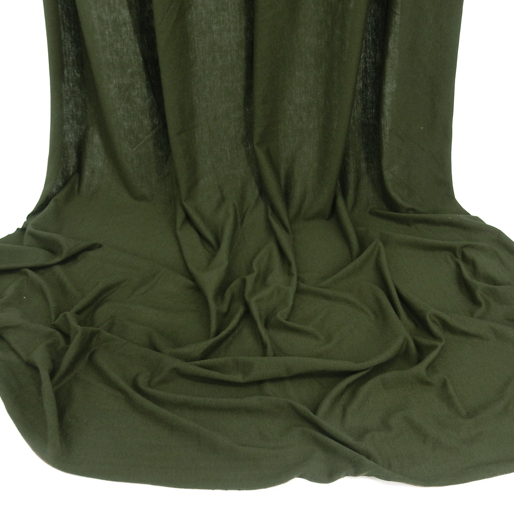 Lightweight Rayon Jersey Fabric 136 Olive Green
