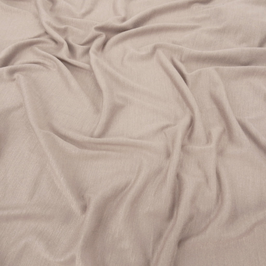 Pale Taupe Rayon-Spandex Lightweight Jersey Fabric 138
