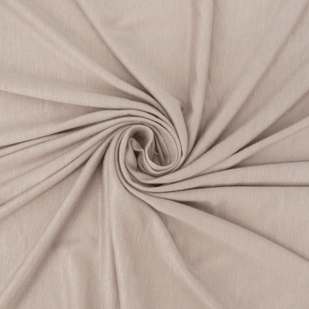 Pale Taupe Rayon-Spandex Lightweight Jersey Fabric 138