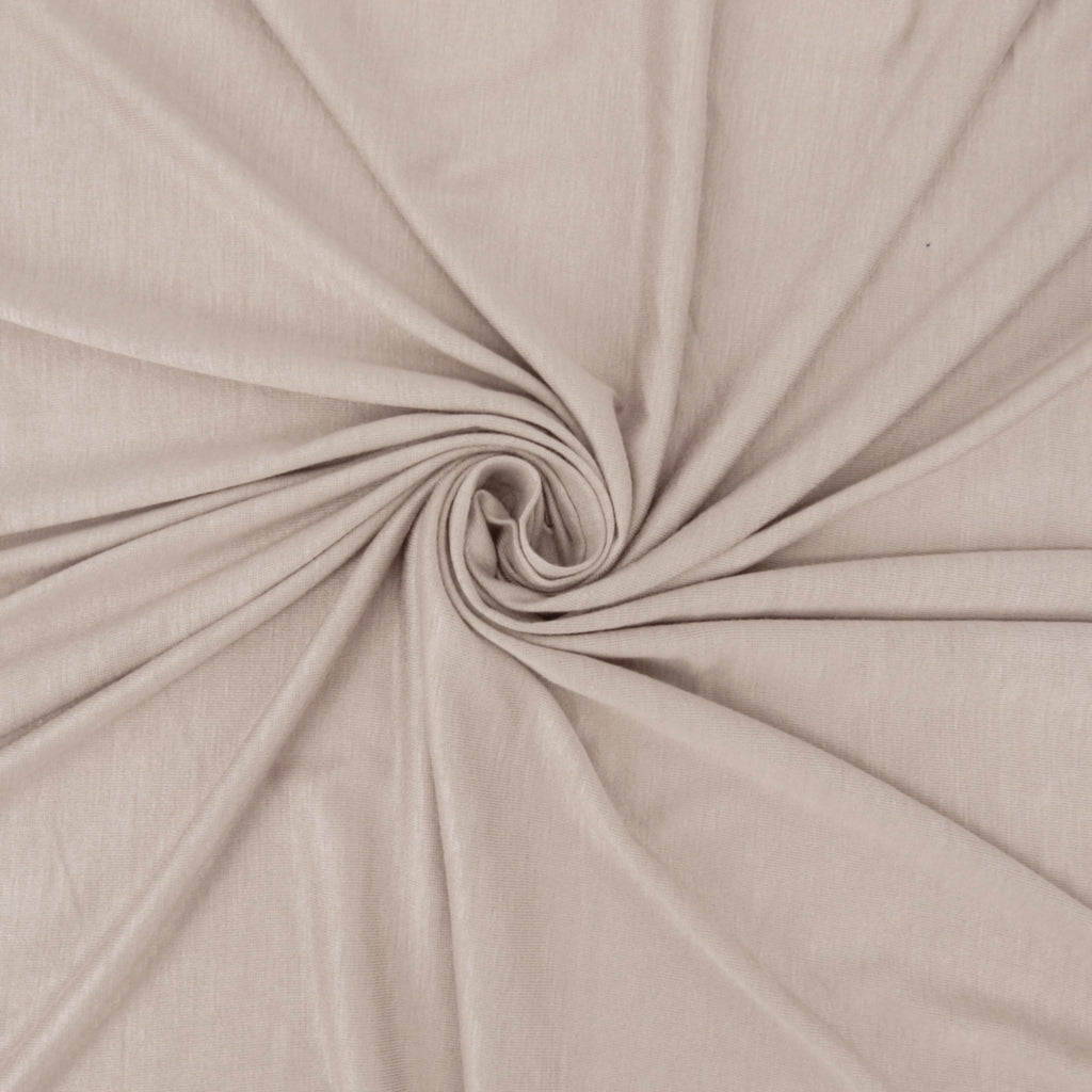 Pale Taupe Rayon-Spandex Lightweight Jersey Fabric 138