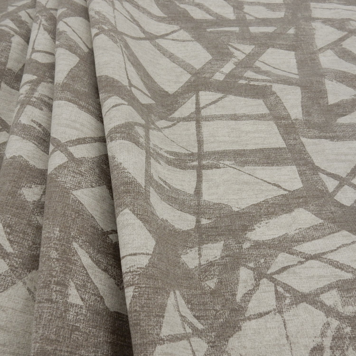 Taupe Watercolor Mist Printed 7-Ounce Cotton Duck Fabric 284