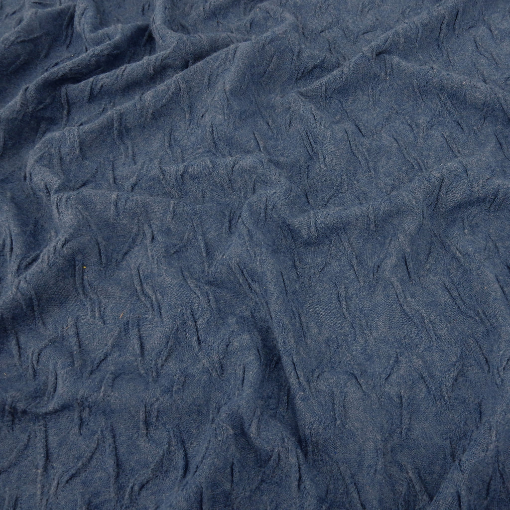 Dusty Blue Heather textured Jersey Knit 142