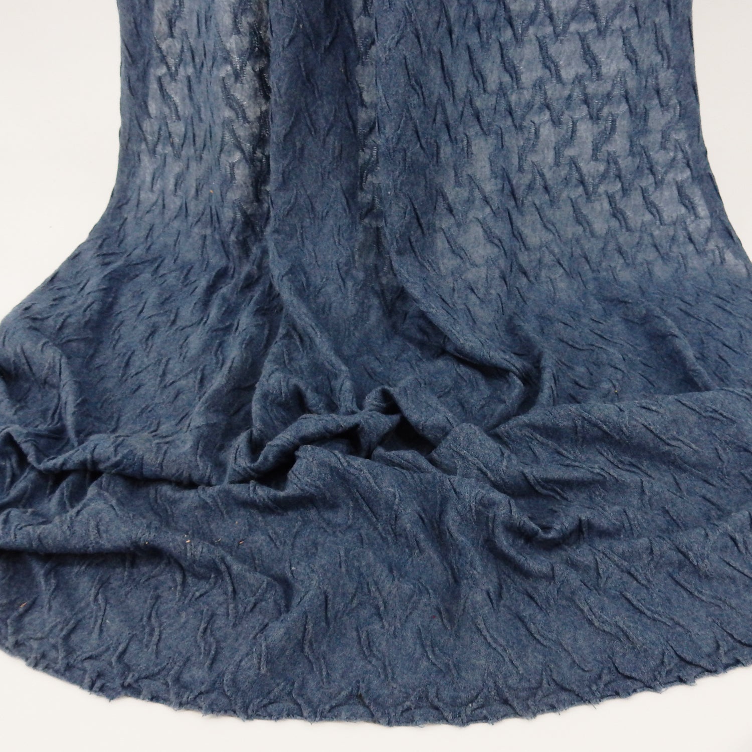 Heather Textured Jersey Knit Fabric 142 Dusty Blue