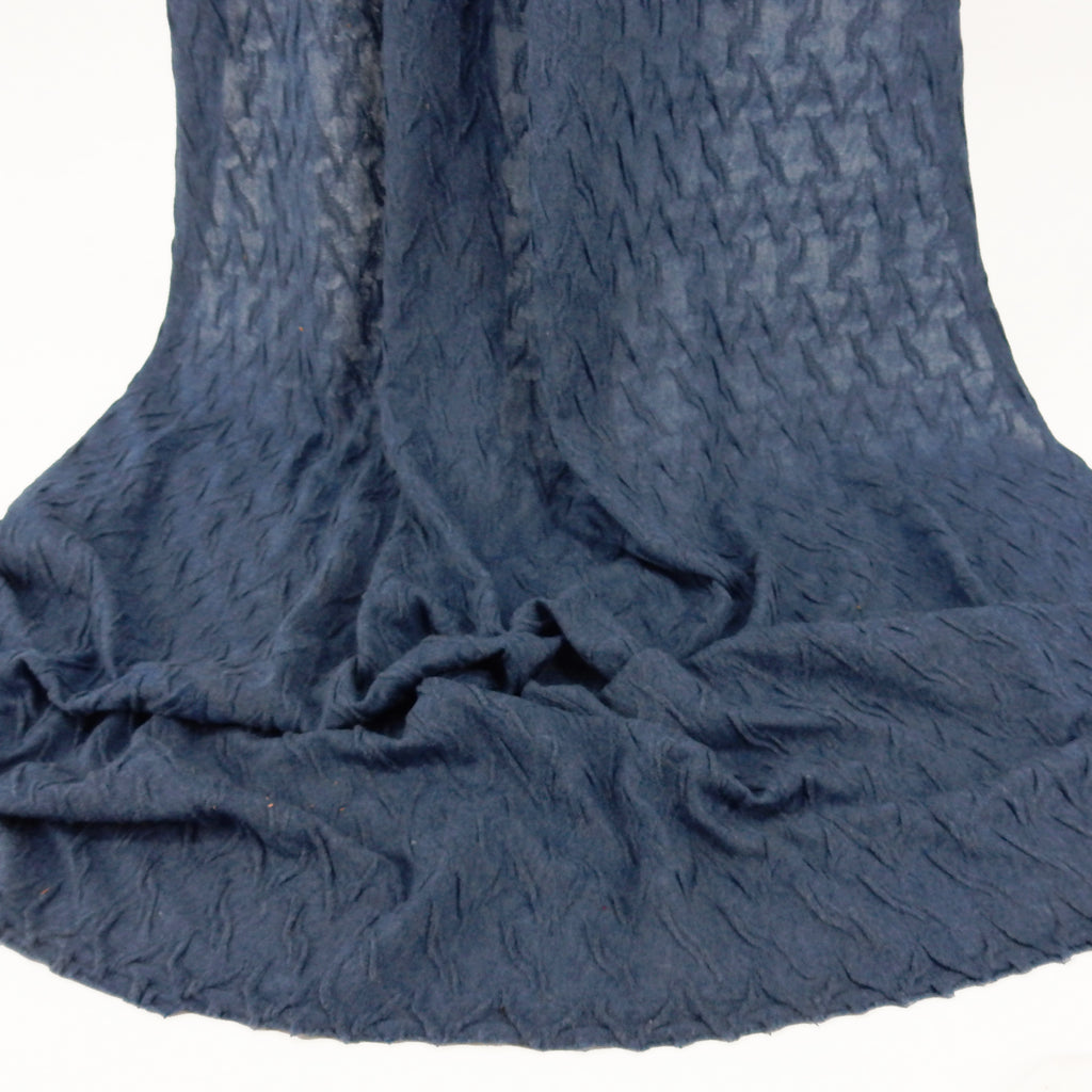 Dusty Blue Heather textured Jersey Knit 142