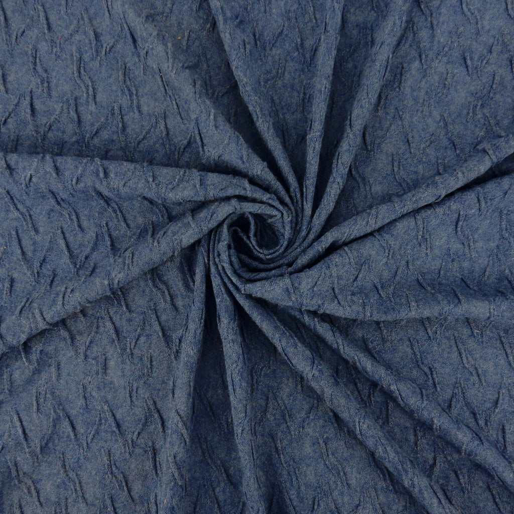 Dusty Blue Heather textured Jersey Knit 142