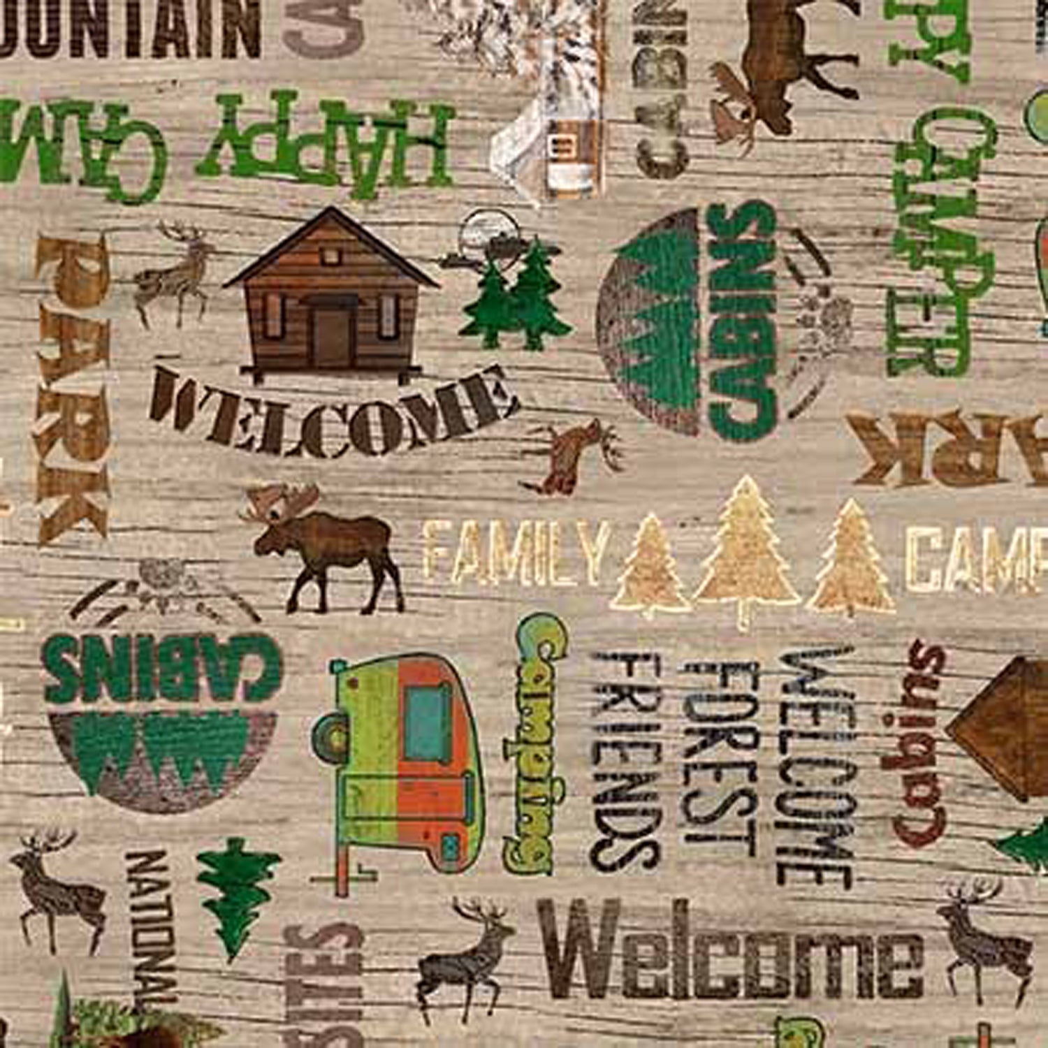 100% Cotton Prints - Great Outdoors Collection 15 Yard Bolt - Michael Miller Fabrics
